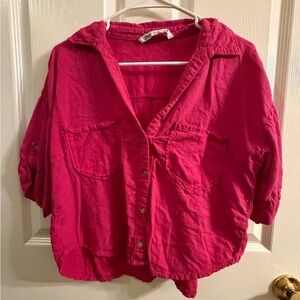 Zara Fuchsia Collared Button Shirt
